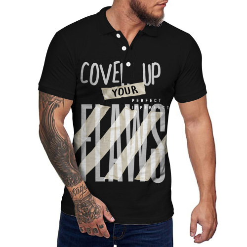 Men's POLO Shirt Fashion Short Sleeve T-Shirt Streetwear Casual Button POLO Shirt Fit Short Sleeve