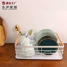 新品简约台面日式碗碟沥水架碗架厨房  家用单层放盘子水槽沥碗架