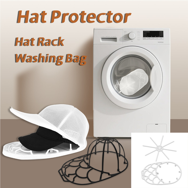 Baseball Hat Washing Bag Washing Machine Cleaning Bag Hat Washing Bag Detachable Assembly Bracket