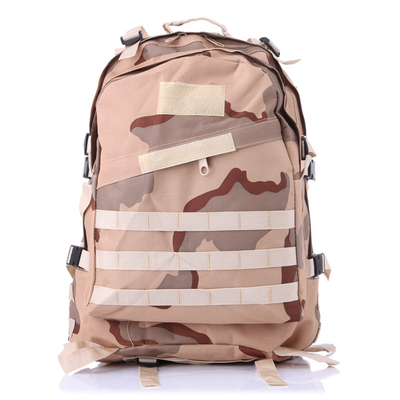 Bolsa de pollo de tres niveles combate campo de batalla selva montañismo mochila de viaje camuflaje 3D mochila táctica bolsa de ataque