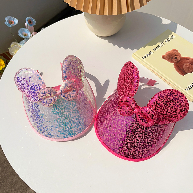 Diadema a prueba de sol para niños verano transpirable sombrero para el sol hebilla de cabeza a prueba de rayos UV bebé gorra de pelo roto accesorios para el cabello superior vacío para niñas