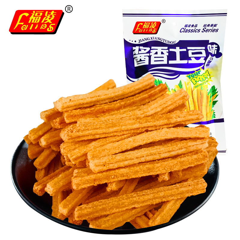 Fuling sauce potato chips crispy small fries 8090 nostalgic zero potato chips casual snacks puffed snack food Fuling sauce potato chips crispy small fries 8090 nostalgic zero potato chips casual snacks puffed snack food