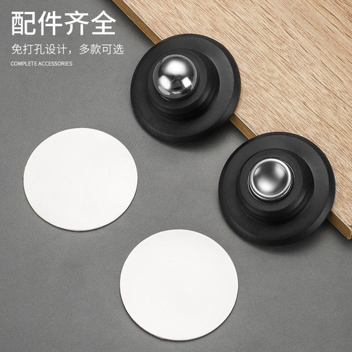 New Non-Piercing Door Absorber Anti-Collision Door Short Magnetic Barrier Door Rear Fixed Bathroom Door Silicone Floor Magnet