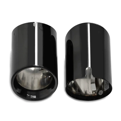Silencer Black Tail Throat Decorative – Exhaust pipe - black-1-pair