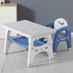 Children's Table and Chair Combination Set Home Kindergarten Writing Square Table and Chair Combination Baby Learning Drawing Desk Thickened
