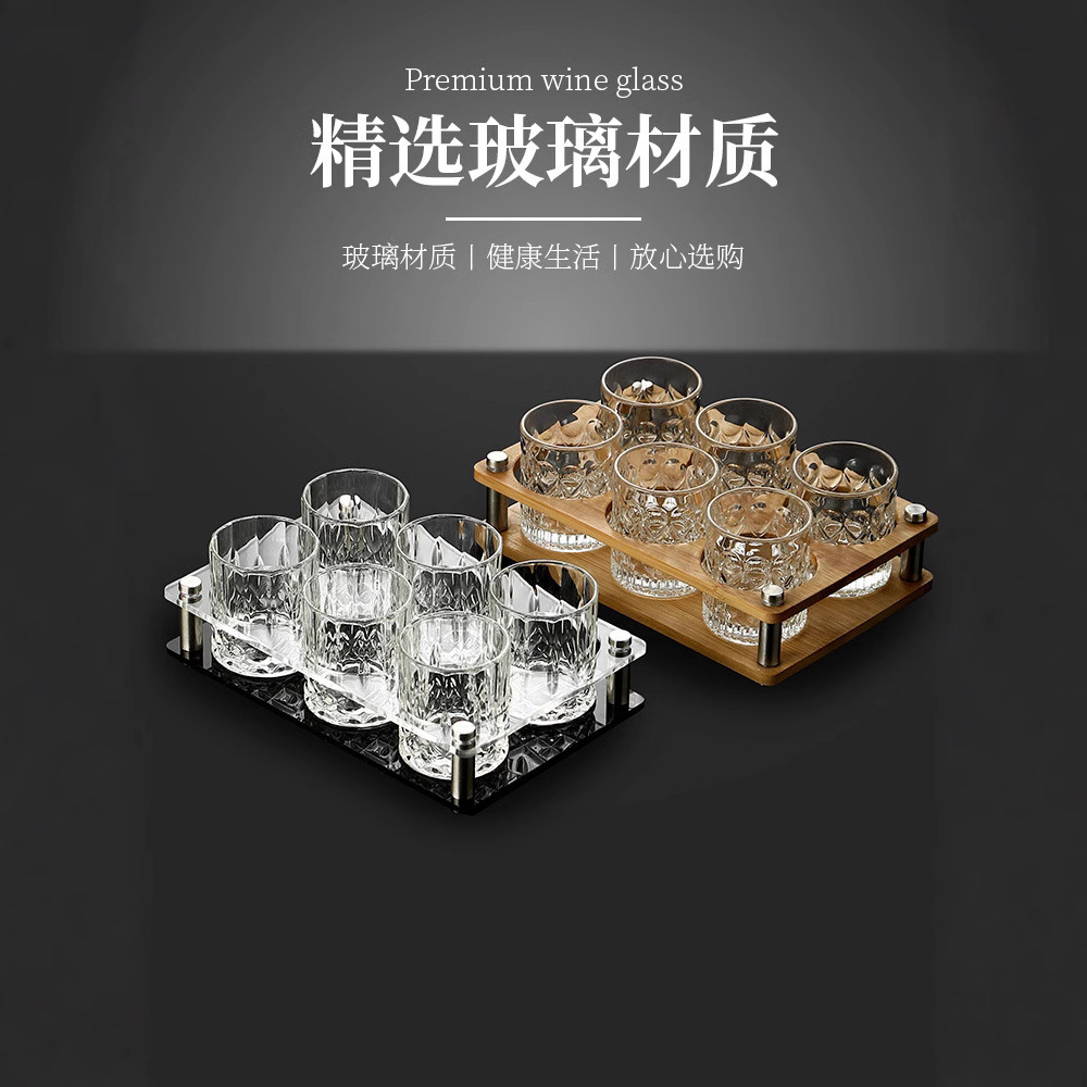 Taza de cerveza KTV set dos dos tazas de licor blanco set doméstico de alta calidad dos tazas de una taza pequeña taza de licor extranjero