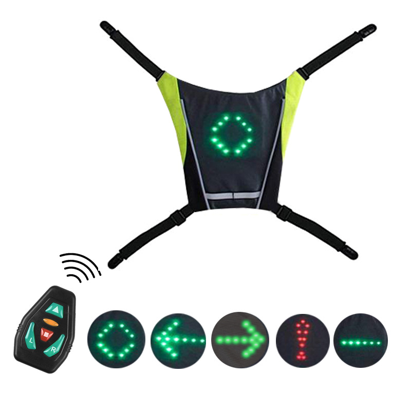 Control remoto LED luminoso mochila luminoso colgante luminoso Mochila Clip señal de giro seguridad montar luz de advertencia