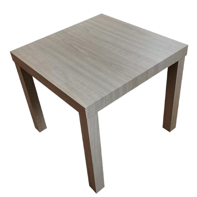Mesa cuadrada pequeña, mesa lateral, mesa de té moderna simple, estante de supermercado de estilo económico