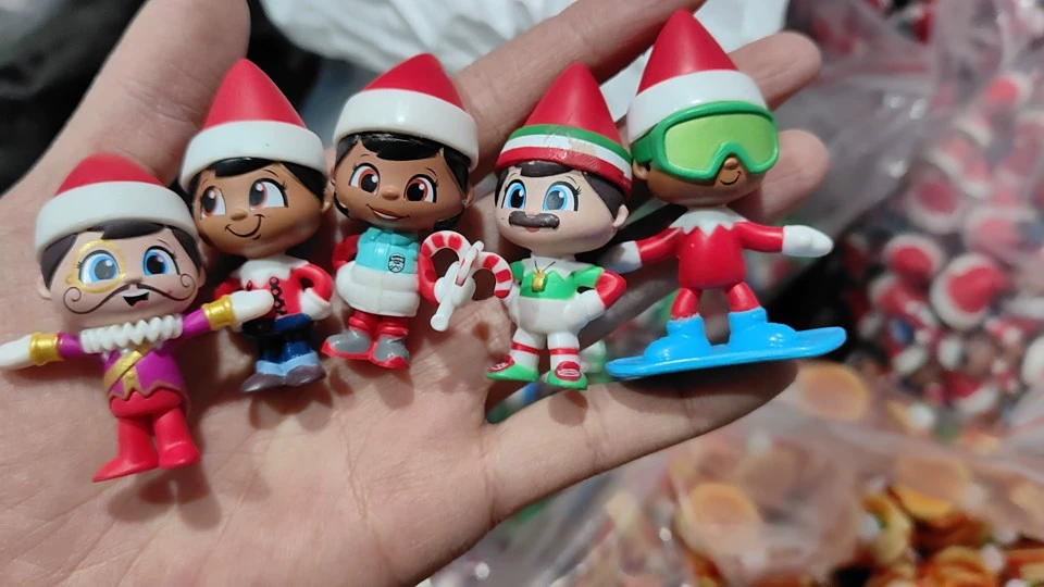 Подлинные навалочные рождественские эльфы мини-куклы