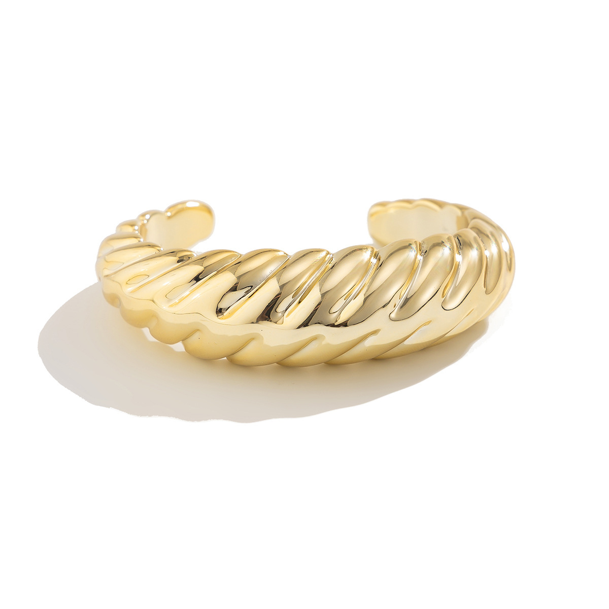 GeometricSmooth CCB Bracelet Brazalete brillante transfronterizo Joyas abiertas de acrílico europeo y americano