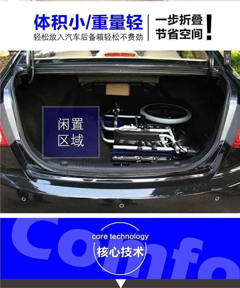 Imported Elderly Wheelchair Folding Lightweight Portable Travel Manual Wheelchair for Seniors and Disabled.