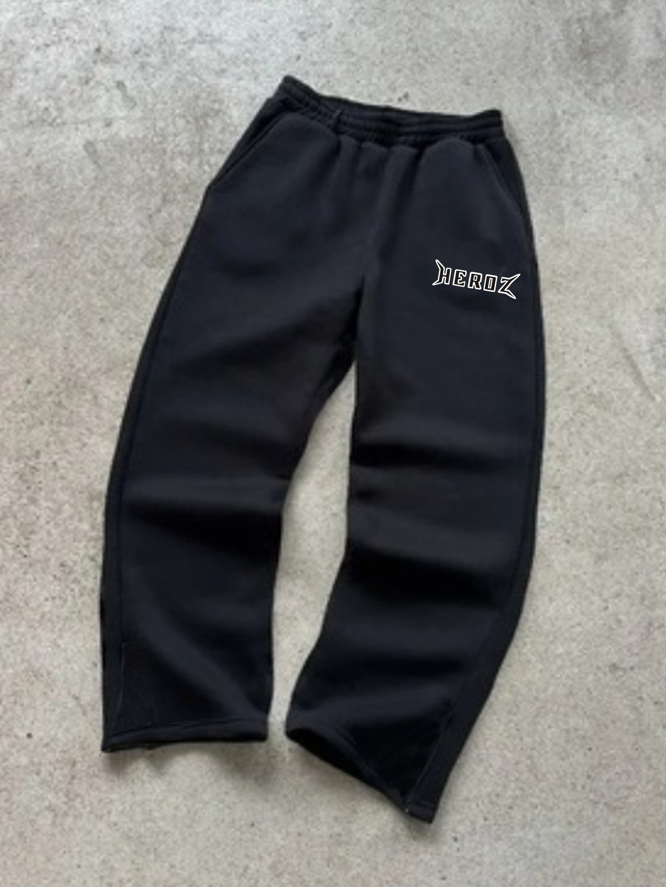 Herr sportset med huva och bokstavstryck höst vinter set_voghion.com