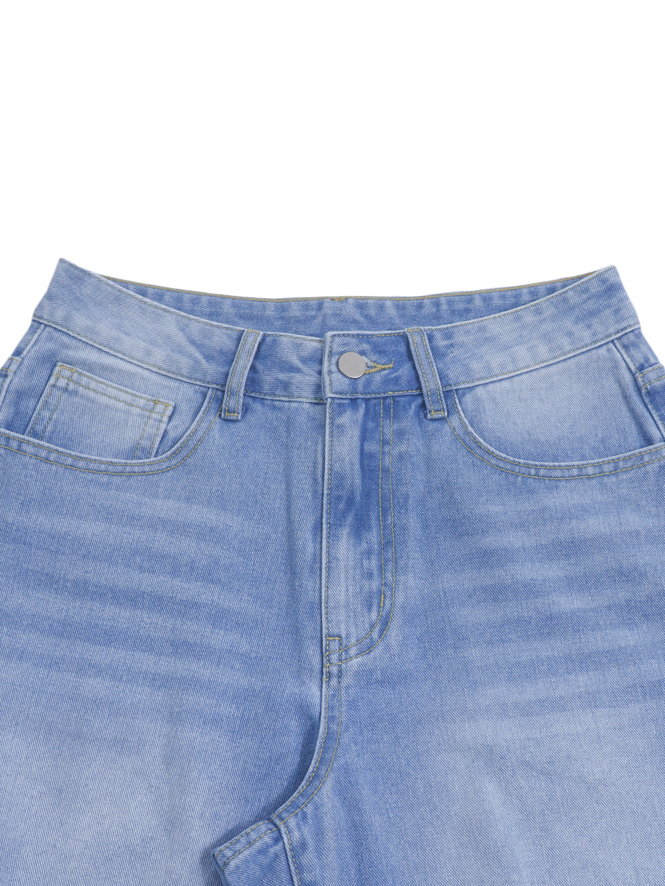 Dames jeans met hoge taille en wijde pijpen - Losse, versleten denim broek voor een streetwear- en casual stijl_voghion.com