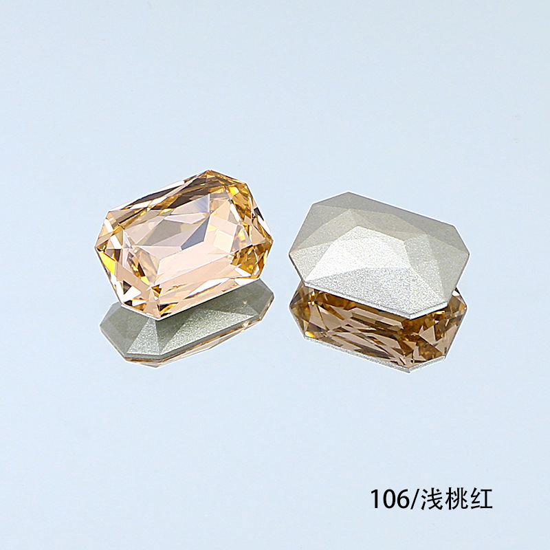 東洲クリスタル14*10長方形八角形ネイルアート尖底ラインストーンK9ガラスラインストーンDIY装飾品アクセサリー衣料品材料|undefined