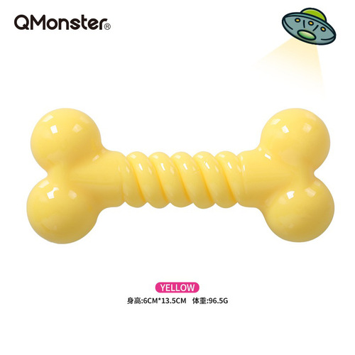 Qmonster dog candy bone toy is bite-resistant and teeth-grinding for medium and small dogs TRP, safe and environmentally friendly for pets