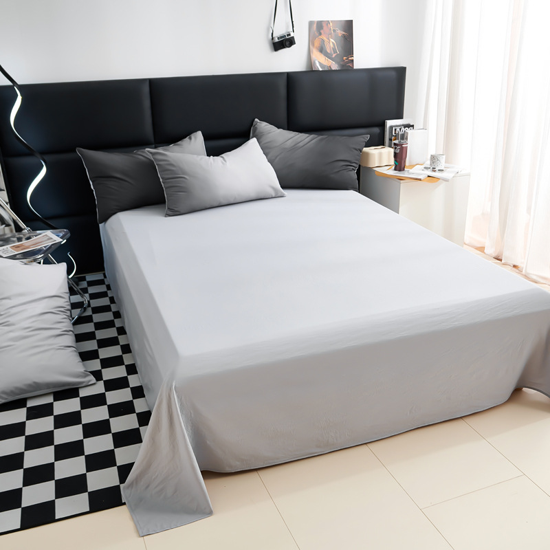 Cross-border Minimalist Gradient Bedding Four-piece Set, Washed Cotton New Home Textile Duvet Cover, Dormitory Single_voghion.com