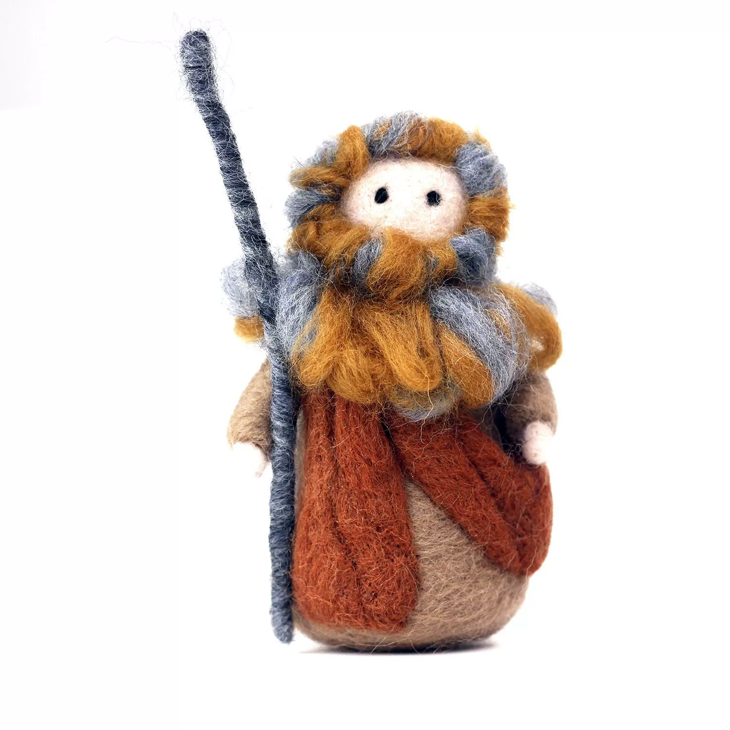 Wool felt Christmas doll set, English tutorial, multiple characters and craft tools