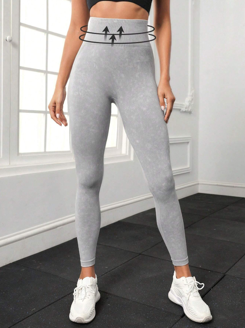 Damen Kleidung Wash Butt Lifting Scrunch Washed Nahtlose Yoga Pfirsich Hüftstrumpfhose_voghion.com