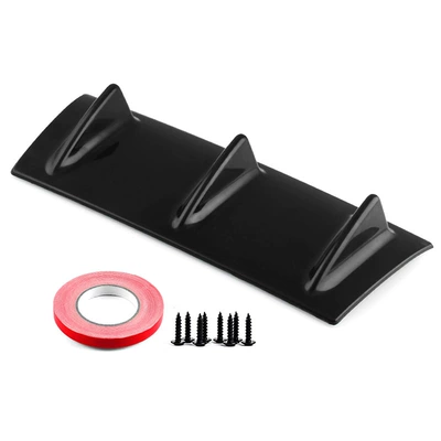Car Rear Lip Modification Universal Decorative Spoiler Accessories Small Surround Bumper Chassis with Sports Deflector (Spoiler) - bright-black-trumpet
