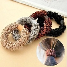 玉米花皮筋 颜色随机发弹力发圈头饰 一元二元店地摊百货批发礼品