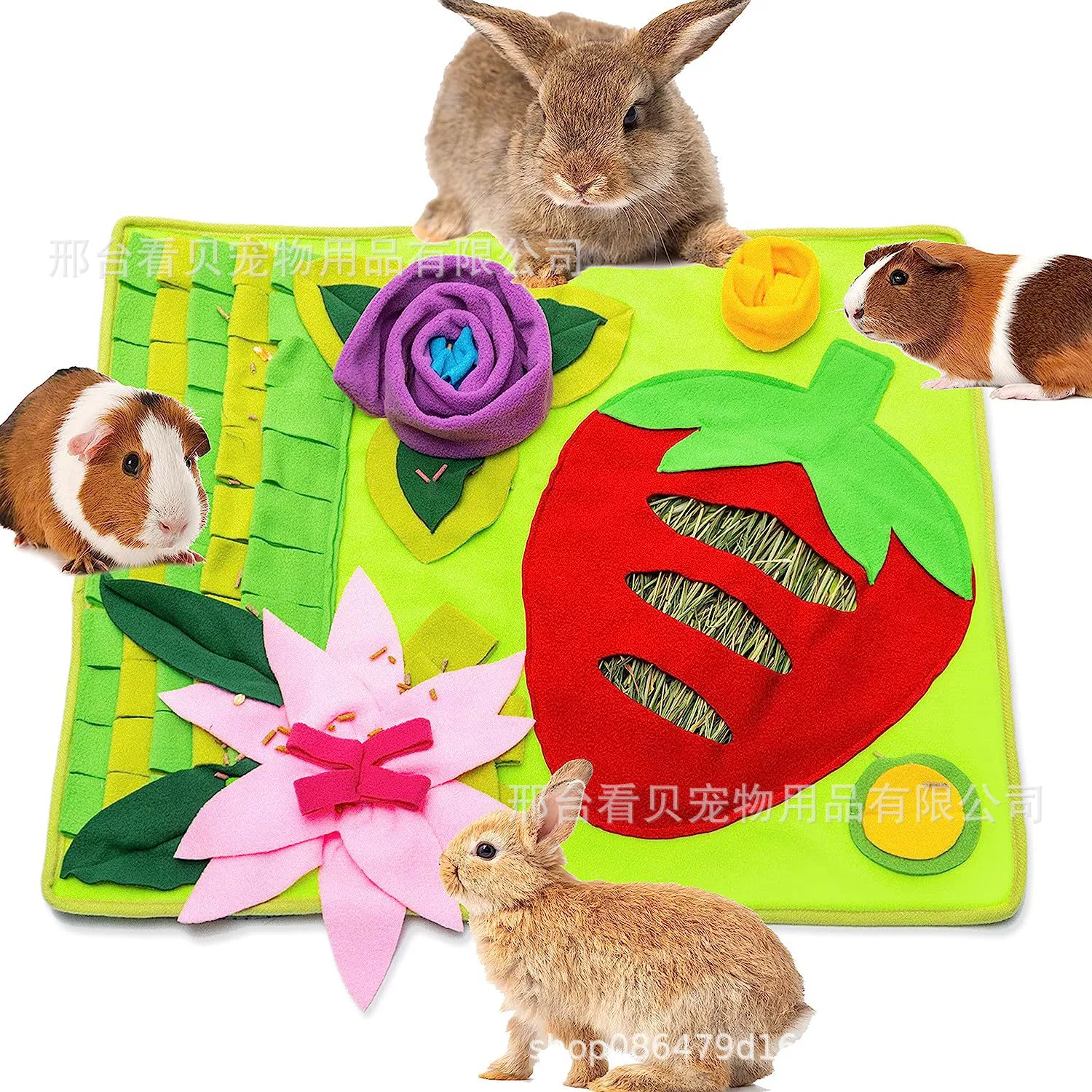 Amazon новый маленький питомец кормовой запах коврик пасторальный стиль Кролик Хомяк еда скрывающий игровой коврик товары для домашних животных запах коврик