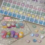 摩卡美甲幻彩爱心指甲钻