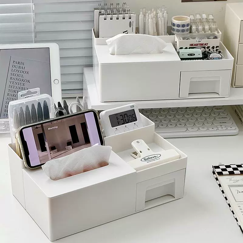 Wipes, table remote control, universal storage box, pens holder