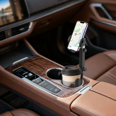 Cup Holder Base Two-In-One Strong | Car phone holder