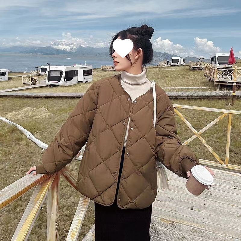 棒球服短款棉衣女2025冬季新款大码韩版小个子轻薄时尚轻便棉服女