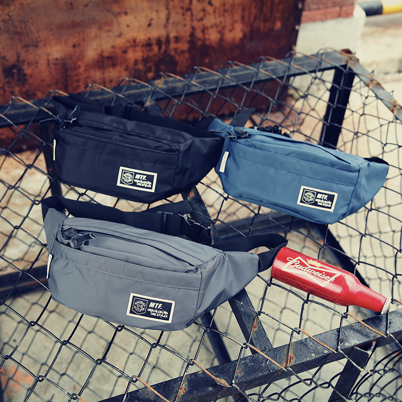 New Street Fashion Chest Bag, Oxford Cloth Waist Bag, Men's Bag, Crossbody Bag, Fixed-Gear Cycling Bag, Personalized Shoulder Bag, Portable