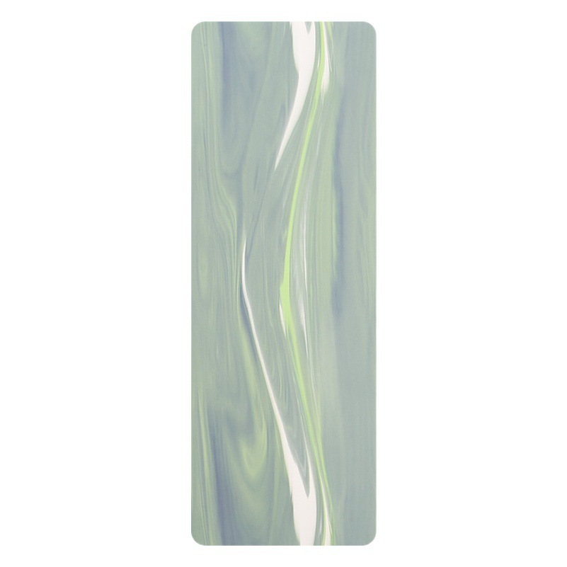 Flow pattern frosted PU natural rubber yoga mat non-slip sports dance fitness mat tyrant mat home wholesale