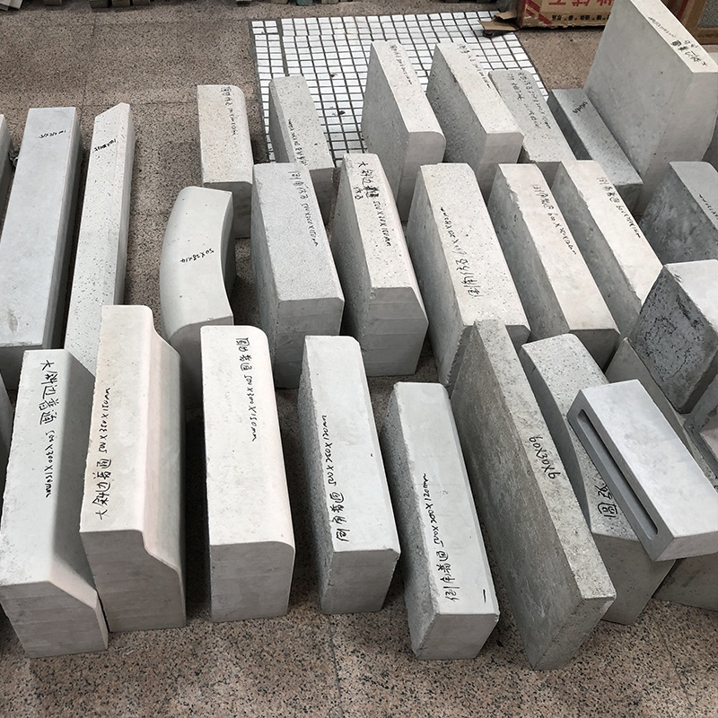 中山厂家仿石仿花岗岩石路侧石路缘石实心砌块水泥混凝土垫块