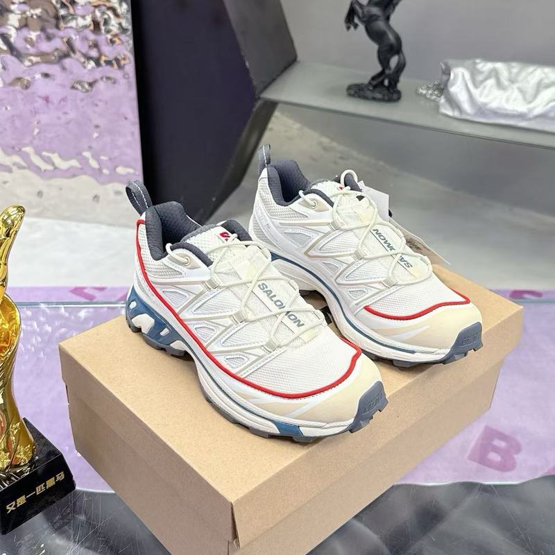 Salomon Salomon Xt-6 Expanse White Blue Pink Retro Men's and Women's Outdoor Functional Running Shoes 472885