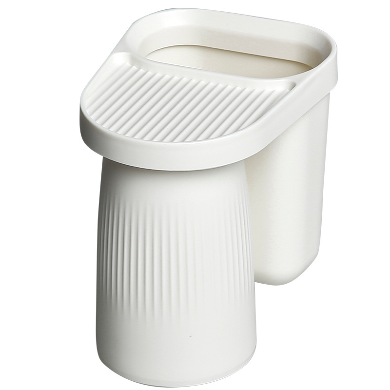 [Titular de cepillo de dientes] Japonés de alto grado cepillo de dientes rack ponche libre enjuague bucal magnético Copa rack montado en la pared rack