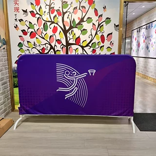 铁马套高清防水印logo布套全彩印弹力布广告罩运动场围栏