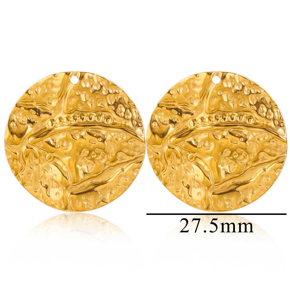 Joyas de acero inoxidable transfronterizas geometría simple anillo grande exageración auriculares accesorios accesorios DIY accesorios accesorios al por mayor