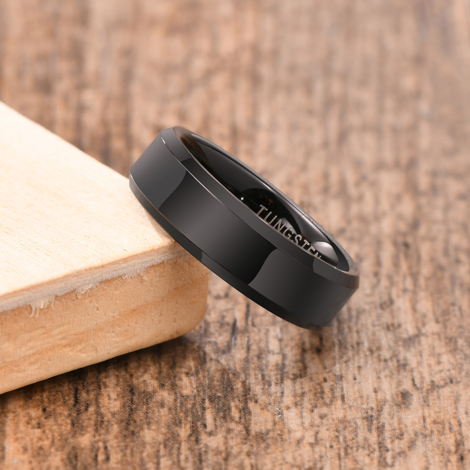 Fashion Geometric Tungsten Steel Rings Stainless Steel Rings