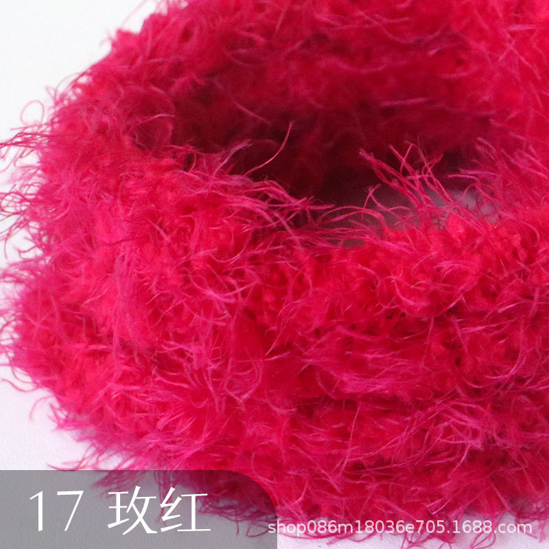 Suministro directo de fábrica 15mm de lana larga felpa trenzado palo súper grueso súper denso hecho a mano DIY pequeño perro de leche Raíz de pelo