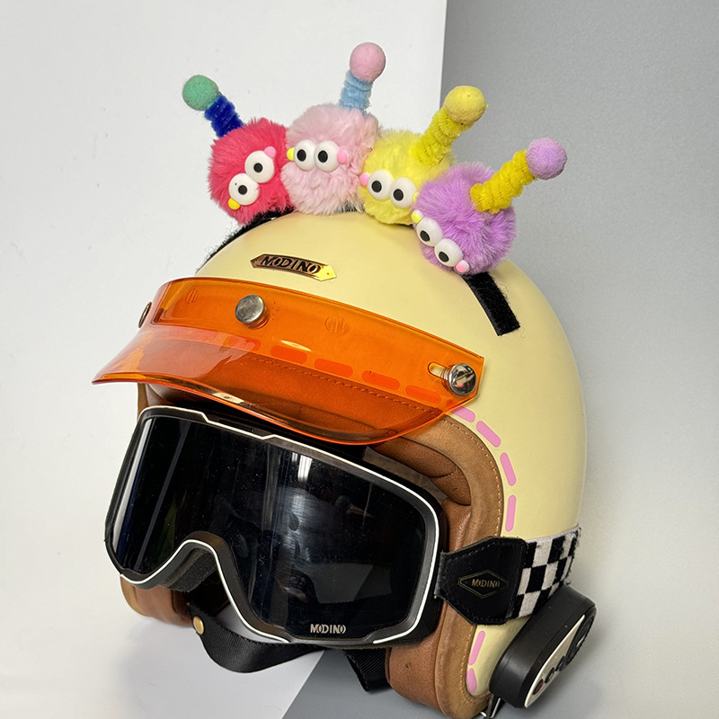 Helmet Decoration Doll, Coal Ball, Battery Car Helmet Accessories
