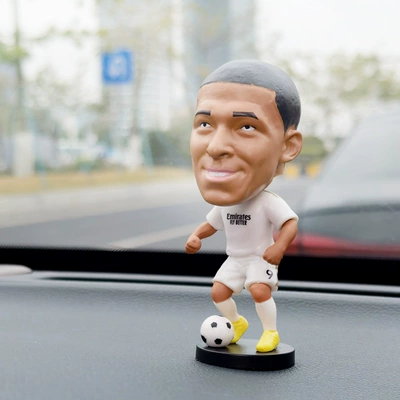 Car ornaments, World Cup Football Star - -spring-white-mbappe