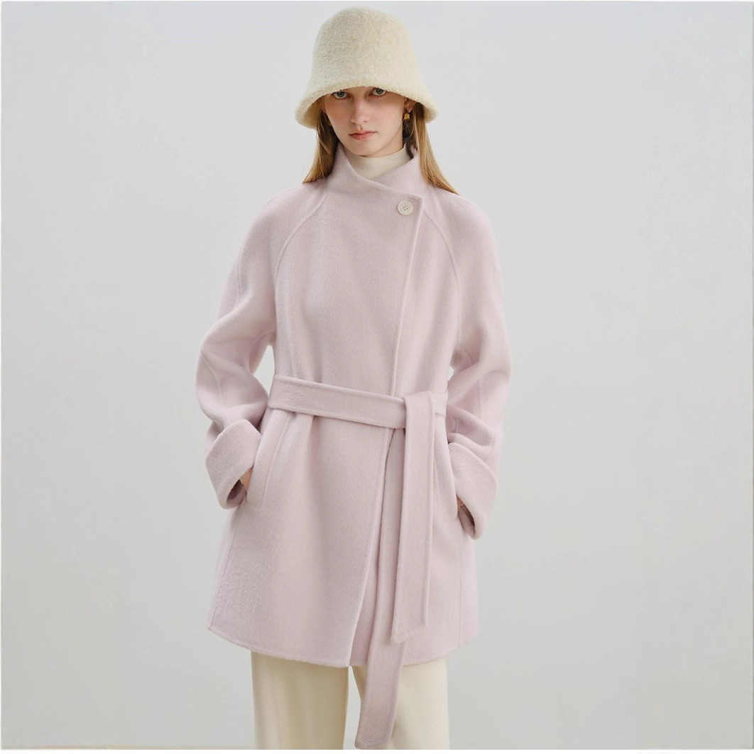 Petite Double-Sided Wool Coat for Women 2025 Winter New Fashion High-End New Wool Short Coat