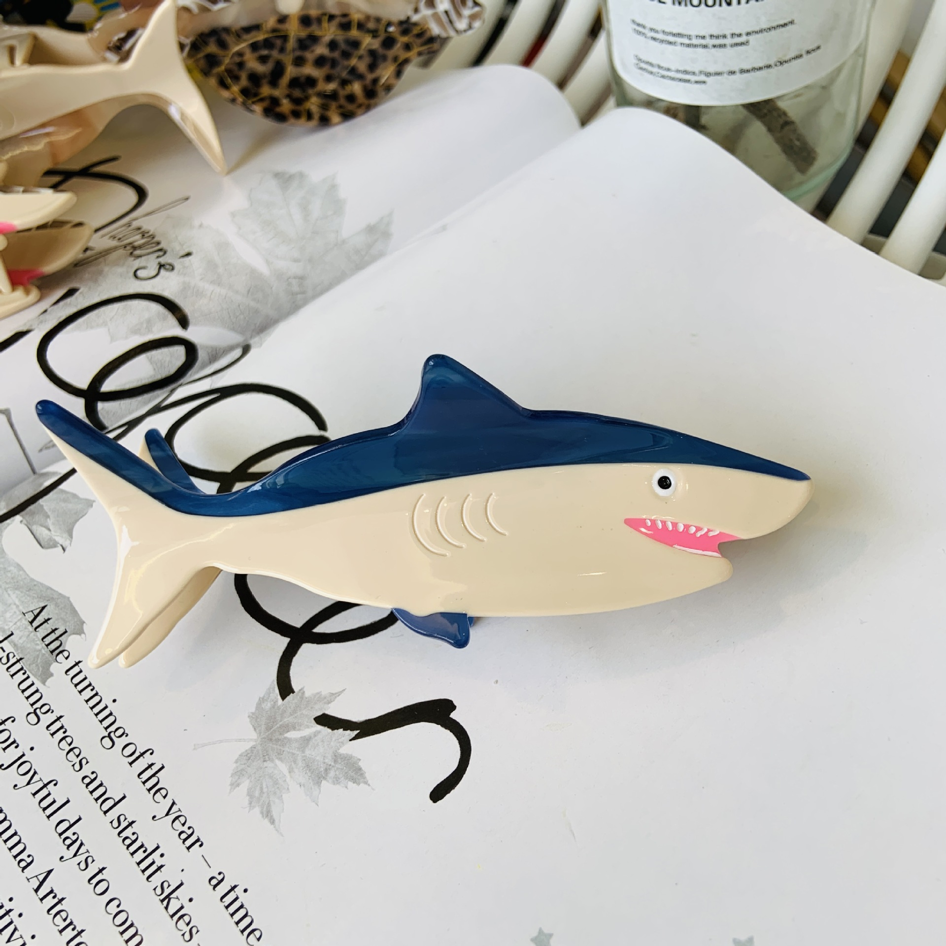 Neue Ozean Serie Essigsäure Clip Nischen Design Tier Pinguin Shark Clip Kreuz-grenze Großhandel Haar Zubehör Pony Clip_voghion.com