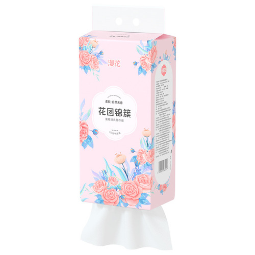 The same style of hanging paper towels, 10 packs, full box, affordable toilet paper, thickened 4-layer removable toilet paper batch