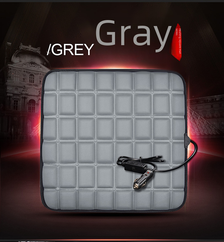 Cross-border square heating small square cushion car seat cushion single seat wholesale winter seat cushion interior accessories jewelry heating pad