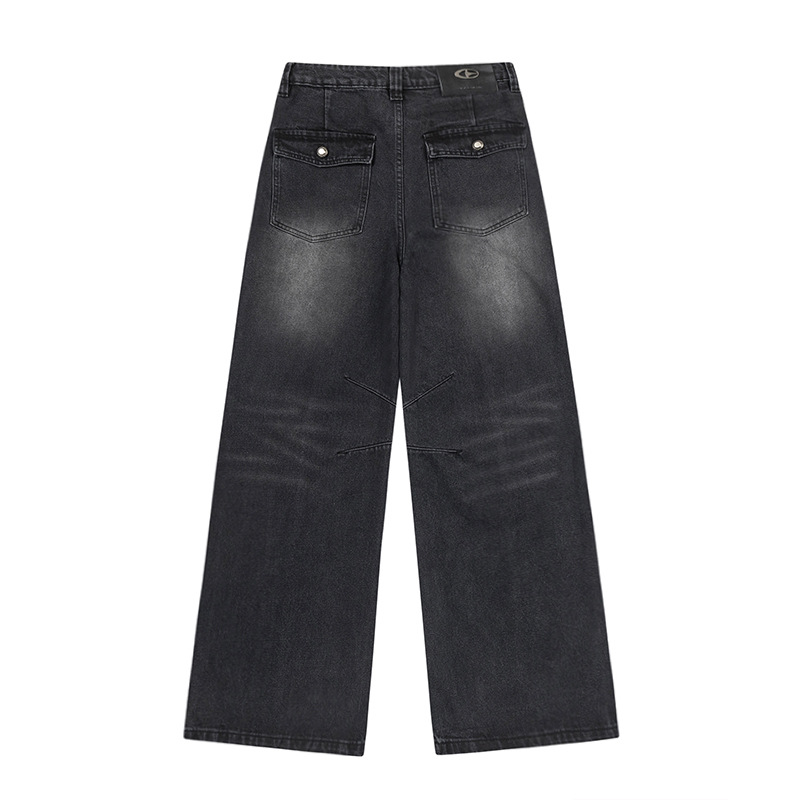 Modern Men's Jeans High Quality Large Silhouette Split Fit_voghion.com