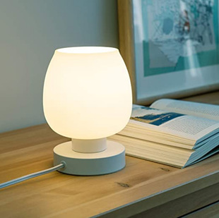 Cross-border for touch three dimming milk white glass desk lamp study living room bedroom bedside table USB night light
