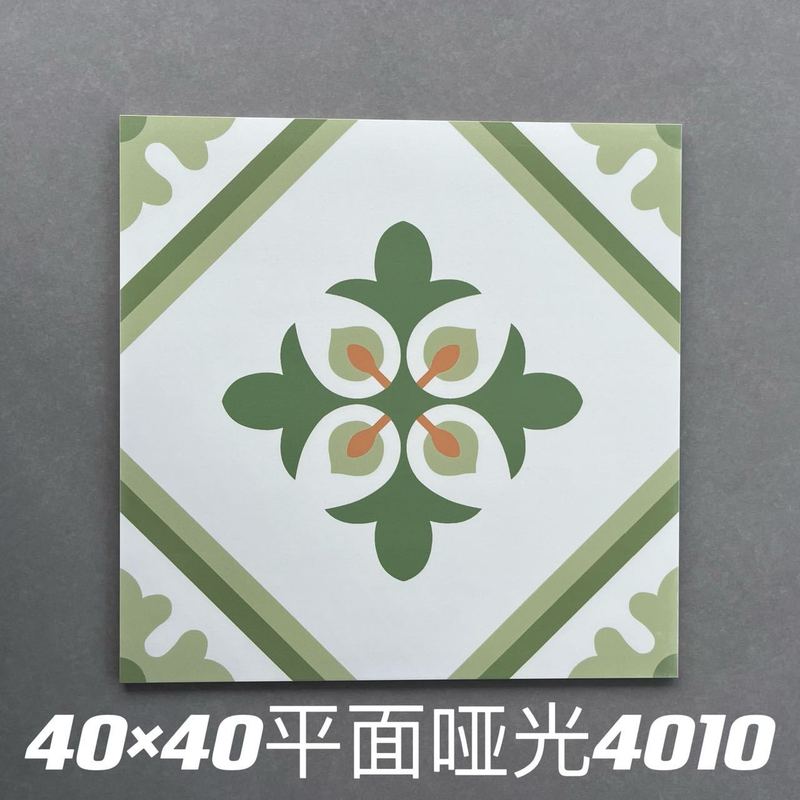 インターネット有名人 ins 南洋スタイル娘惹小さなタイル 400X400MM 浴室トイレ小さな床タイルバルコニー滑り止めタイル|undefined
