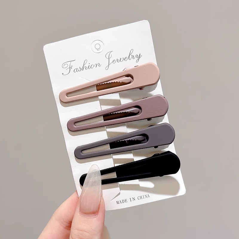 Clips de boca de pato bordes laterales bordes de cabello clips de mujer verano sin marcas clips de cabello maquillaje posicionamiento fijo clips de cabello tocado