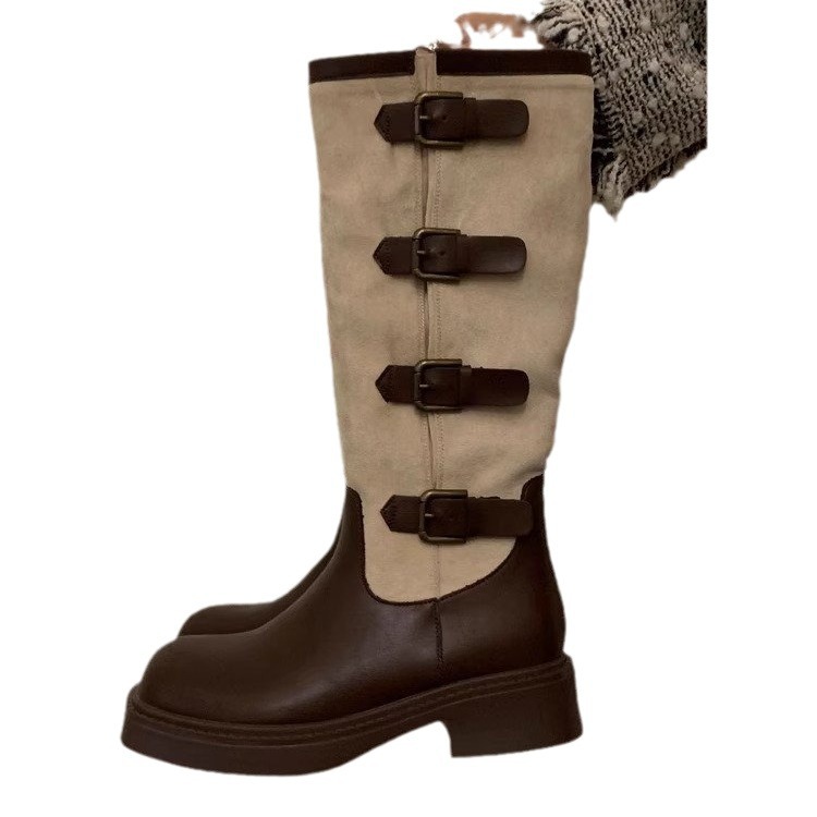 2023 Autunno/Inverno nuovi stivali da cowboy occidentali Stivali a tubo lungo sottili e sottili_voghion.com