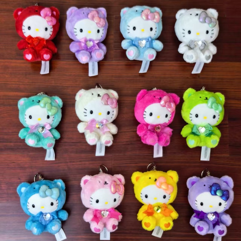 美版sanrio新款Hellokitty小挂件凯迪猫12月份毛绒玩具挂饰礼品|undefined